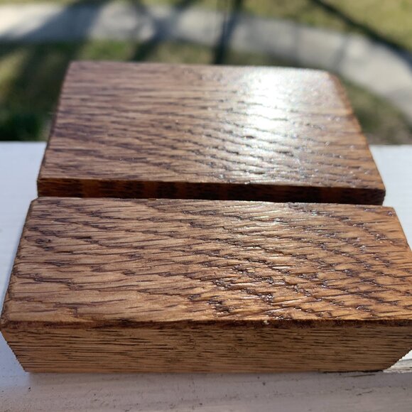 1138 USA FLAG ON WOOD BLOCK SUN CATCHER  RED WHITE & BLUE USA FLAG ON WOOD BLOCK - Picture 5 of 6